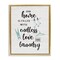 Stupell Industries Cursive Love & Laundry Floater Framed Canvas Wall Art Design by Natalie Carpentieri